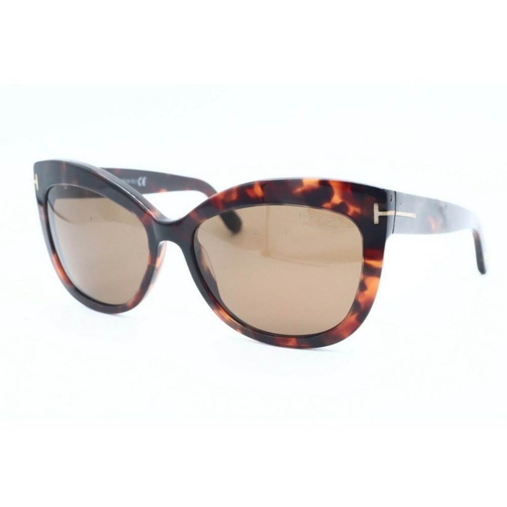 Tom Ford Alistair TF 524 54H Butterfly Tortoise Sunglasses Brown Polarized (B)